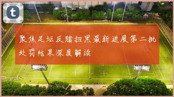 聚焦足坛反赌扫黑最新进展第二批处罚结果深度解读